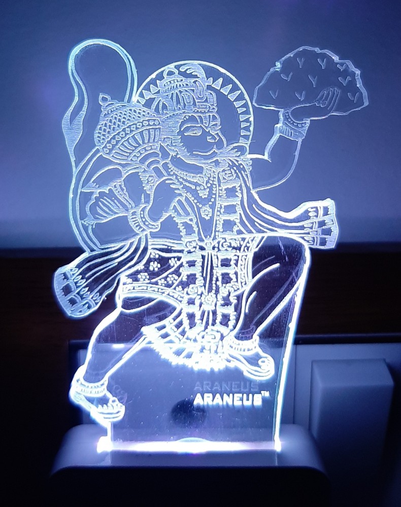 NL Traders NL Hanuman 3D illusion Designe Extremely Cool Night ...