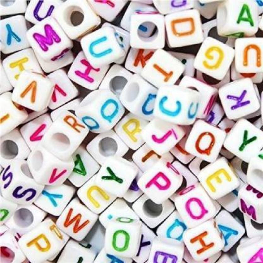 Custom Logo Imprint Beads - Name Beads - alphabet letter beads