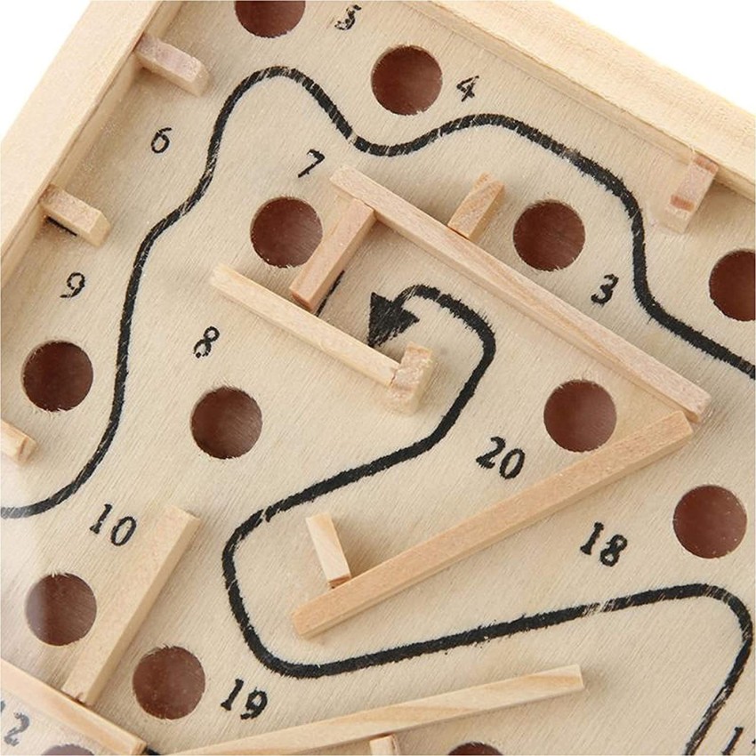 Variety Novelty Mini Wooden Labyrinth Balance Board Game Ball in Maze Wire  Puzzle Handcrafted Toys Party & Fun Games Board Game - Mini Wooden  Labyrinth Balance Board Game Ball in Maze Wire