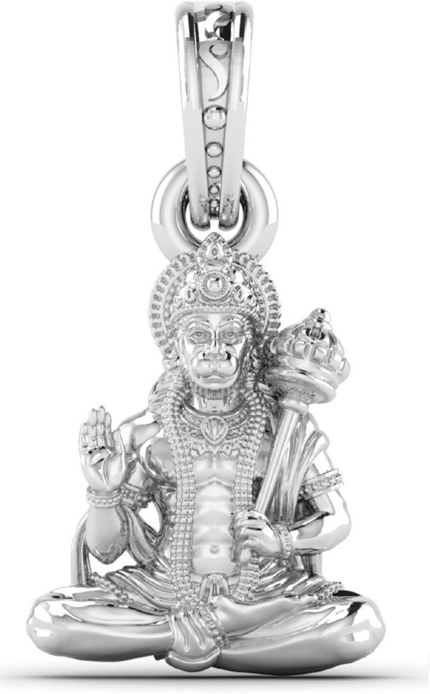 Lord HanumanAnjaneeya Copper Plated Pendant with Black Thread