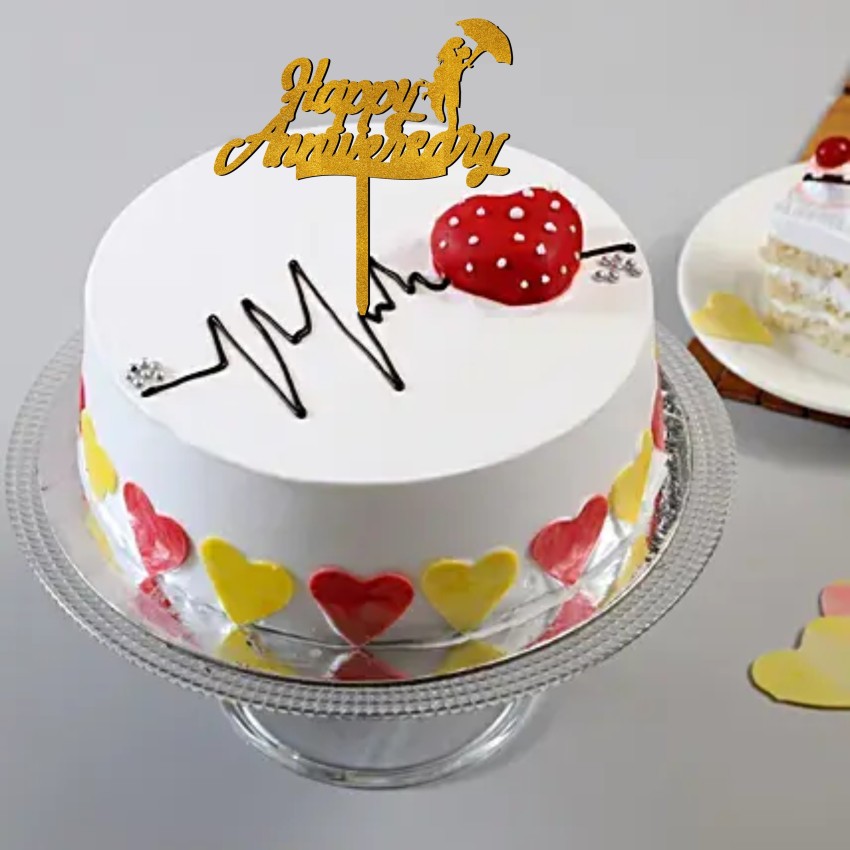 Online Cake Order - Silver Quilted Square Anniversary Cake #262Milesto –  Michael Angelo's
