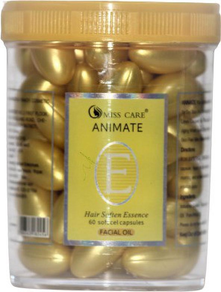 Vitamin E capsules for face hair and under eye oil Green