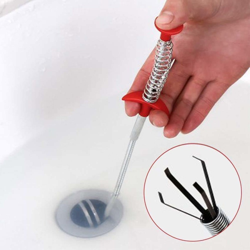 160cm Drain Snake Sewer Spring Pipe Dredging Cleaning Hook Sink Tub Kitchen