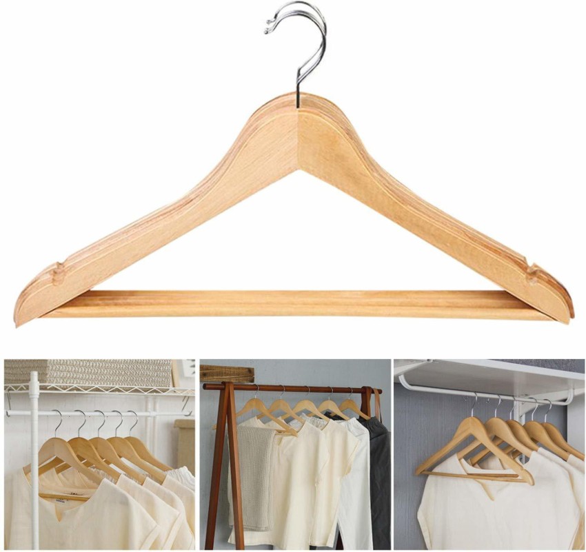 SHREE Wooden Shirt Pack of 20 Hangers For Shirt Price in India - Buy SHREE  Wooden Shirt Pack of 20 Hangers For Shirt online at