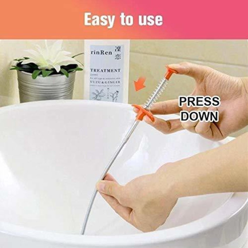 Buy 90CM Drain Pipe Cleaning Spring Stick, Hair Catching at