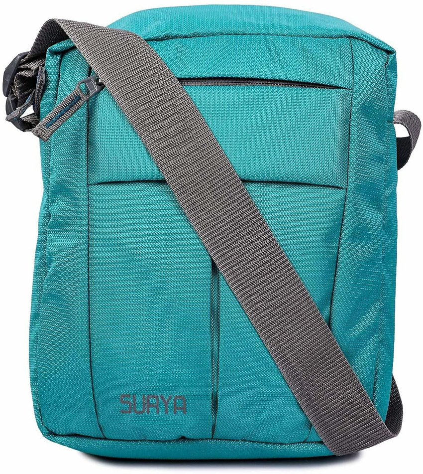 Buy surya bags industries Men Women Green Hand-held Bag Sea Green Online Best Price in India SEAC Sling Strap ユニセックス