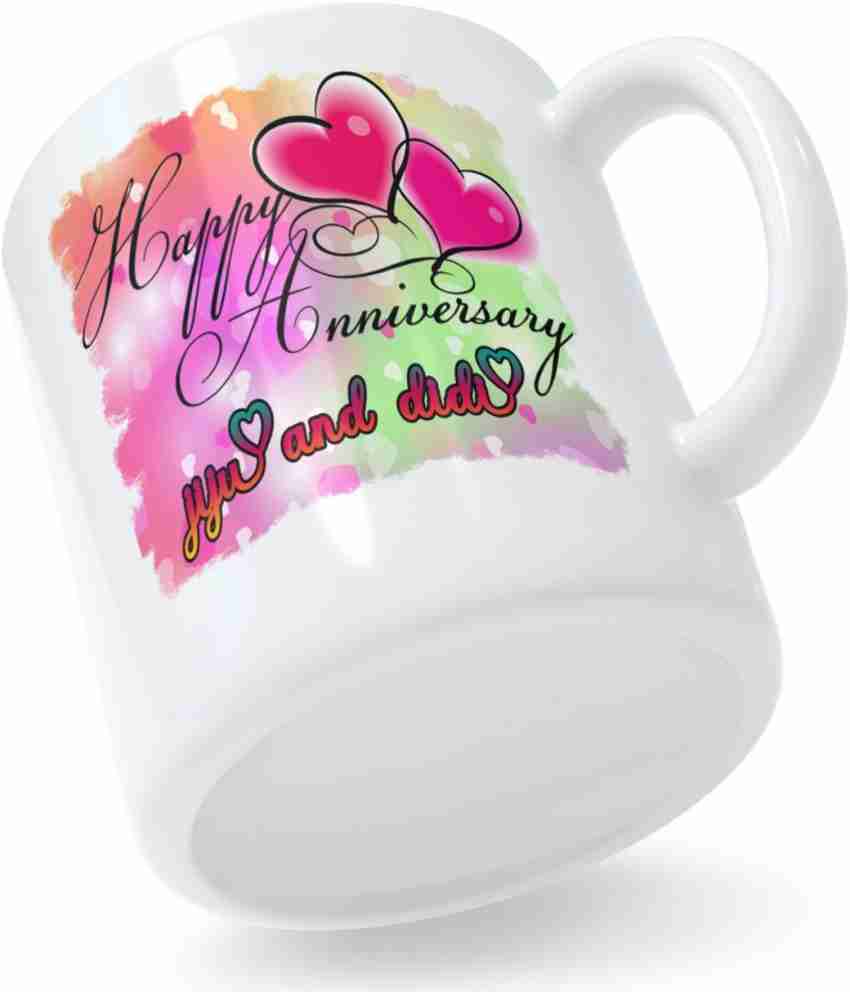 Ashani creation happy anniversary coffee mug jiju and didi Printed ...