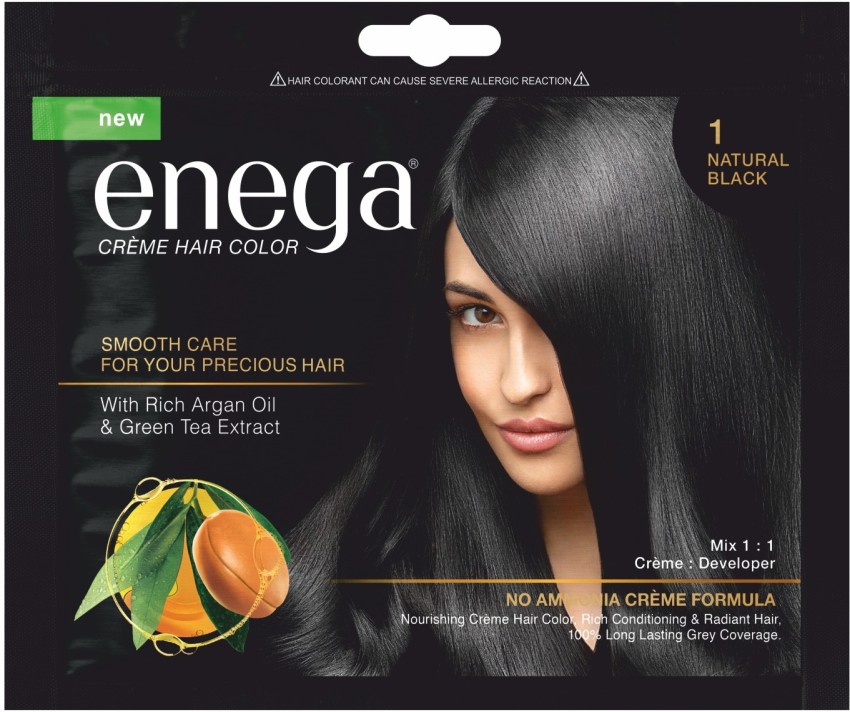 Ripinoin  Enega Cream Hair Color with Argan Oil and Green Tea Extract  Flame Red 100 ml Each Pack of 2