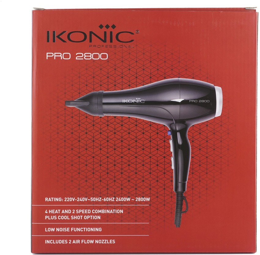 Buy Ikonic Hair Dryer  Pro 2500 Black at Knotupcomnp