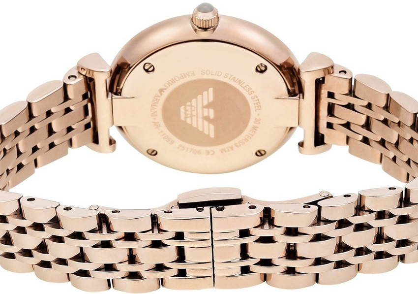 Emporio Armani Gianni T-Bar Ladies Watch (AR11059) Champagne |  WatchShop.com™