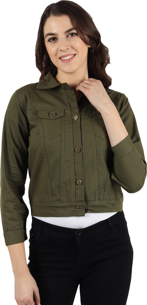 LEETOS Full Sleeve Solid Women Denim Jacket  Buy LEETOS Full Sleeve Solid  Women Denim Jacket Online at Best Prices in India  Flipkartcom