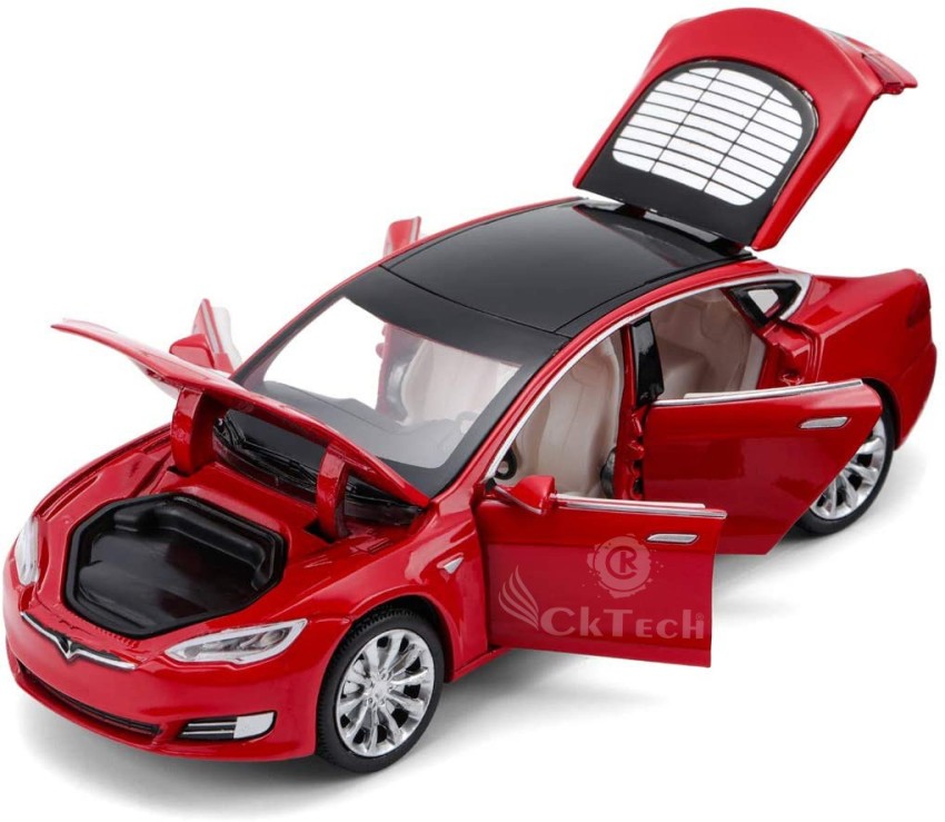 Radio Flyer Tesla Model S For Kids, Red Battery Powered