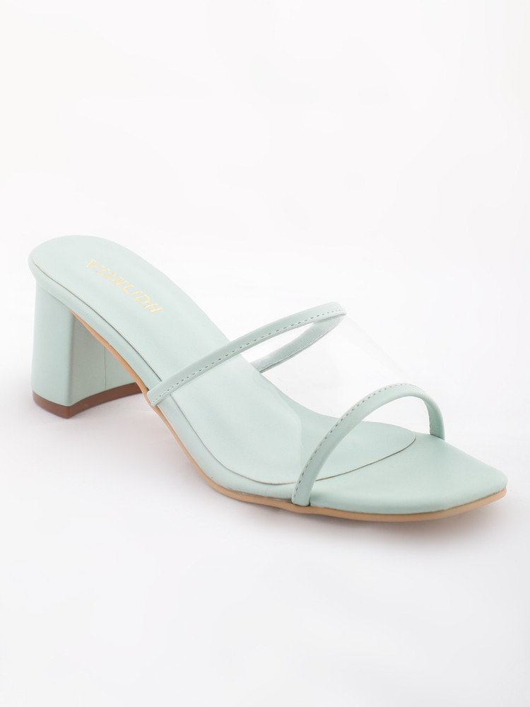 Vishudh Women Green Heels - Buy Vishudh 