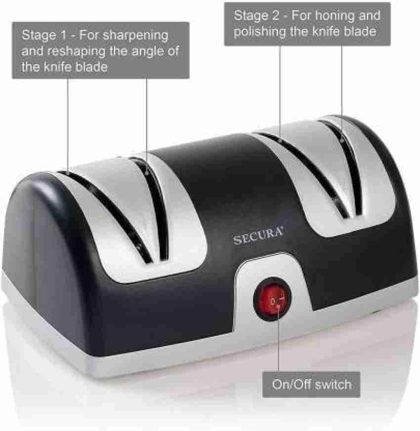 Secura Electric Knife Sharpener, 2-Stage Kitchen Knives Sharpening System