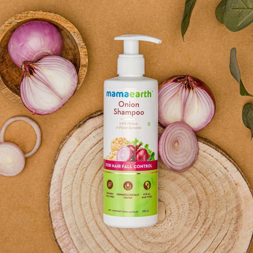 Mamaearth Onion Shampoo For Hair Fall Control 250ml  MAMOUSCOM