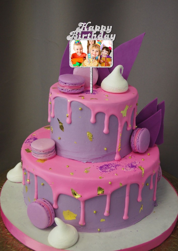 Image of Delicious Birthday Cake Close Up Shot, Background-UI974691-Picxy