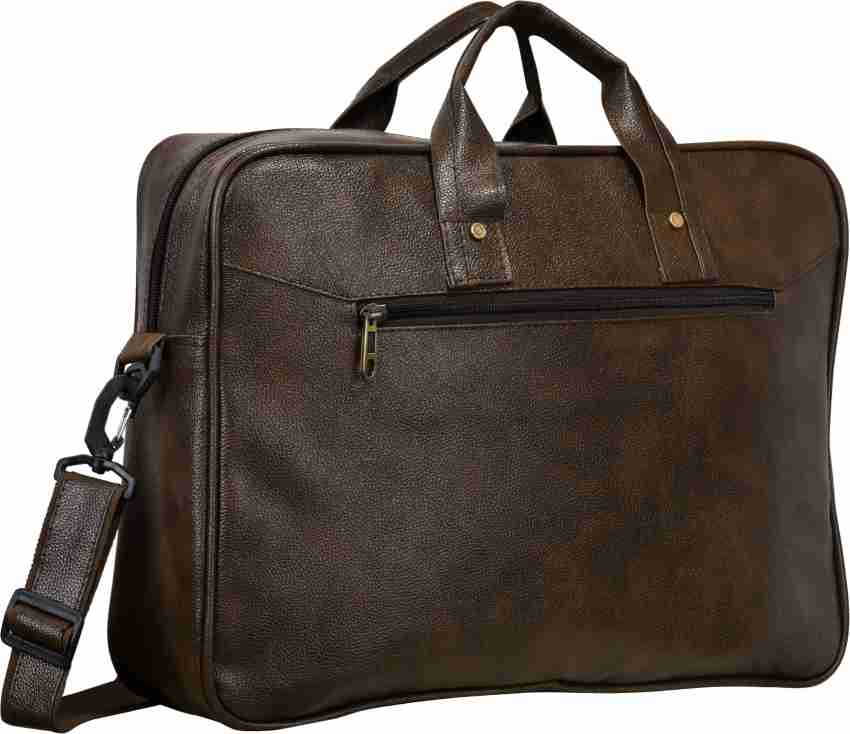 jinbil FS Premium Leather Office Bag, Executive