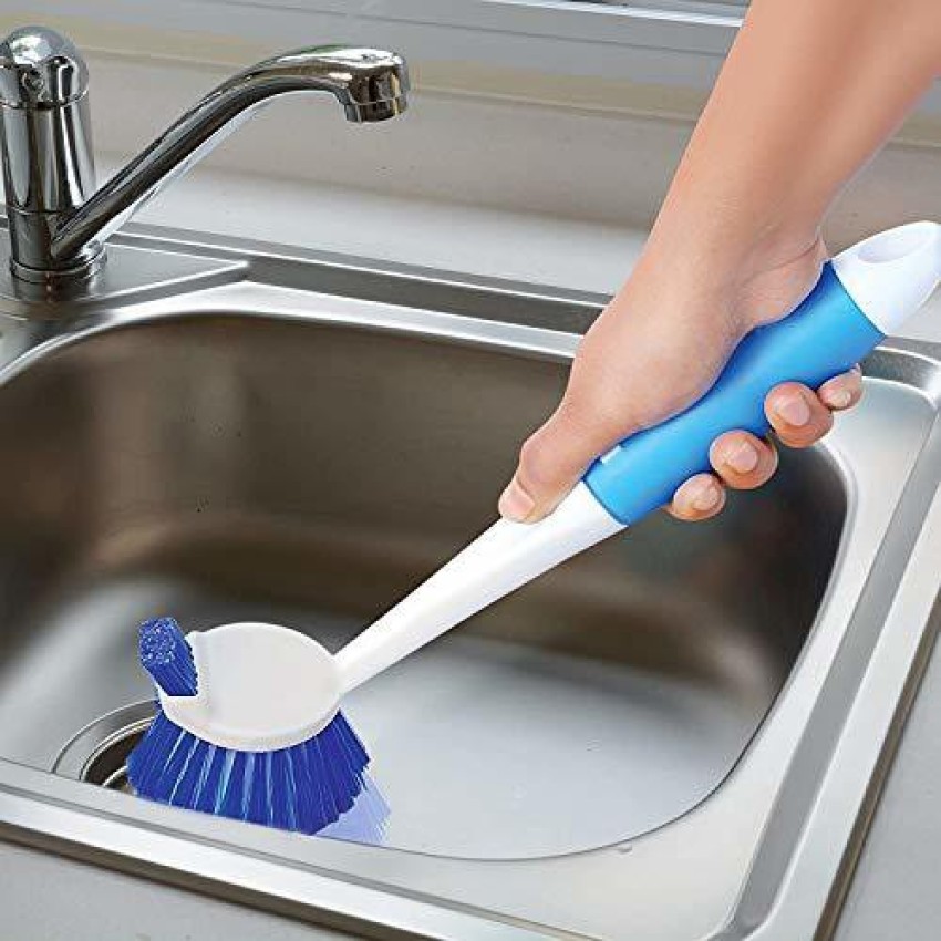 Plastic Multicolor Sink Brush For Bathroom Wash Basin & Sink Cleaning Set  Of 5