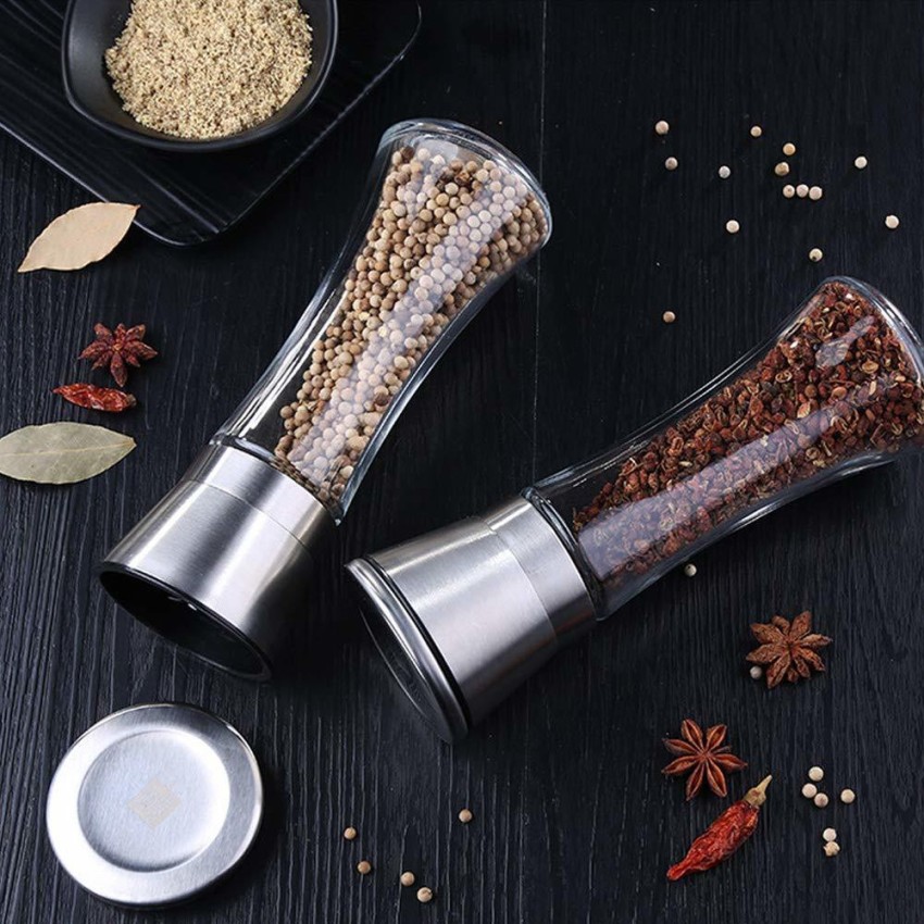 Zulay Kitchen Salt and Pepper Grinder with Adjustable Coarseness