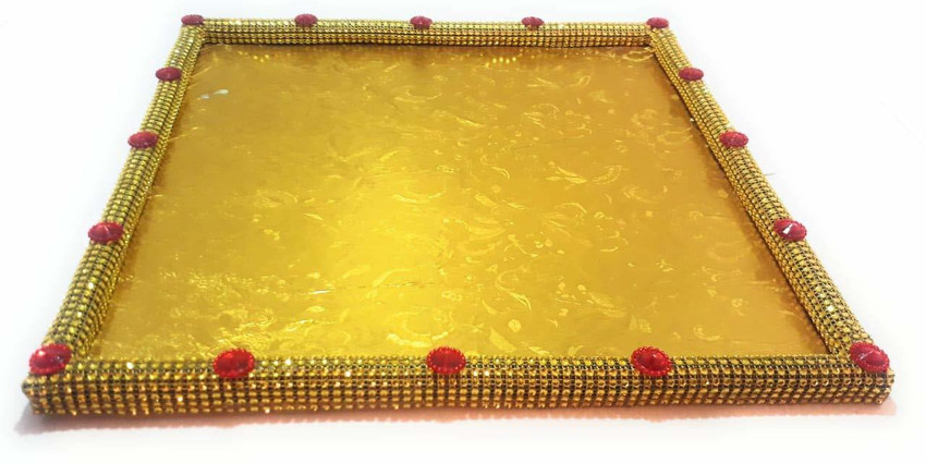 Unique Palette Wedding Gift Packing Wooden Tray with Tissue Pouch Style   Wedding Trays Trousseau Trays  Packing Trays Design2  Amazonin Home   Kitchen