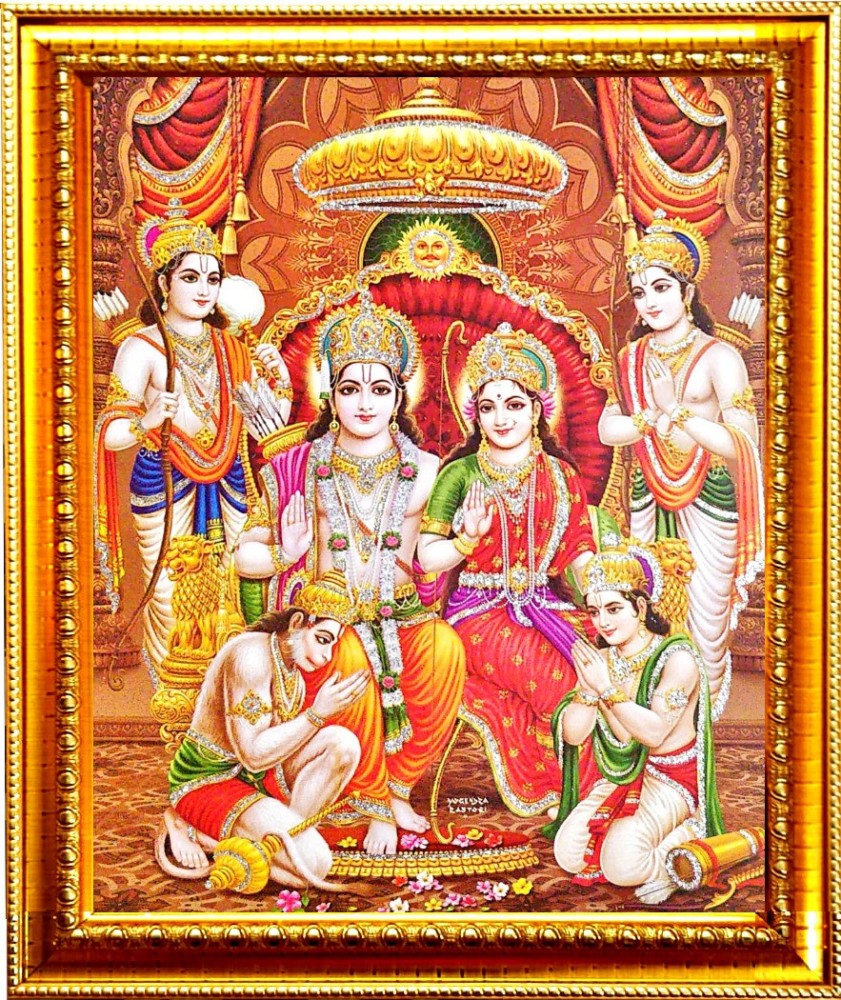 SUNINOW Ram darbar photo frame | god photo frame Religious Frame ...