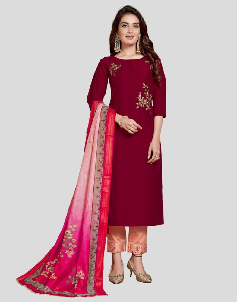 Skylee Women Kurta Pant And Dupatta Set  Buy Skylee Women Kurta Pant And  Dupatta Set Online at Best Prices in India  Flipkartcom