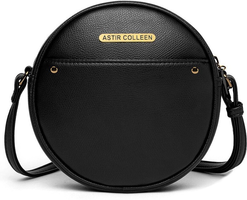 Buy ASTIR COLLEEN Women's & Girl's Sling Bag - Round Plain (Black) at  .in