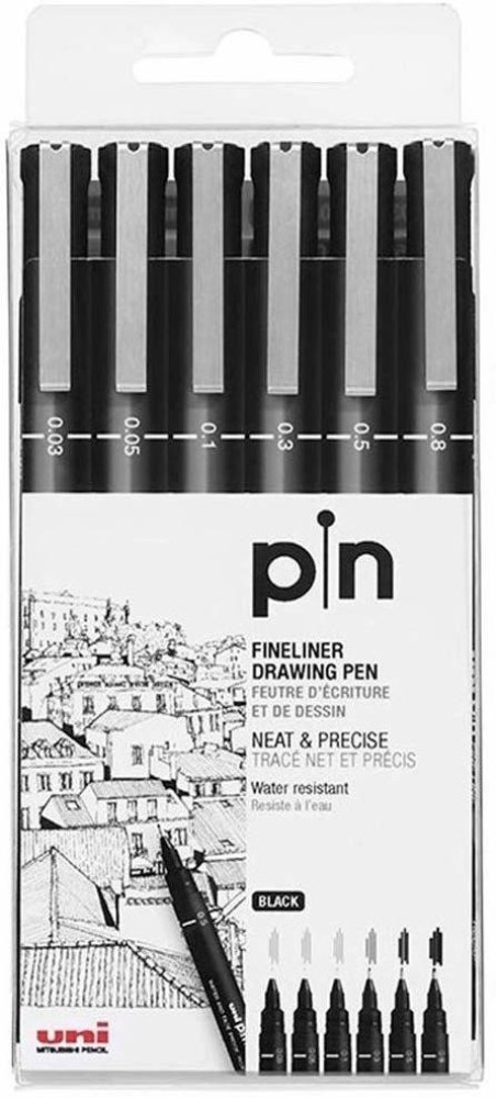 Sakura Pigma Micron Ultra-fine Black Ink Pen / Set005 - 0.2mm