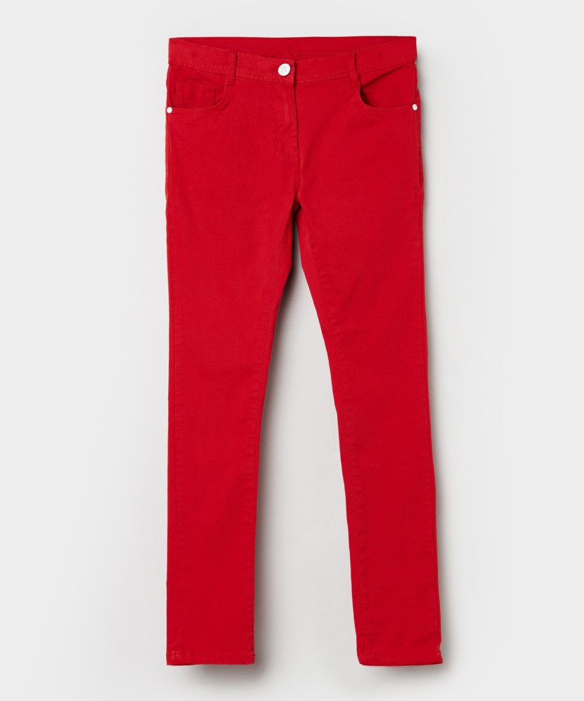 MAX Regular Fit Girls Red Trousers  Buy MAX Regular Fit Girls Red Trousers  Online at Best Prices in India  Flipkartcom