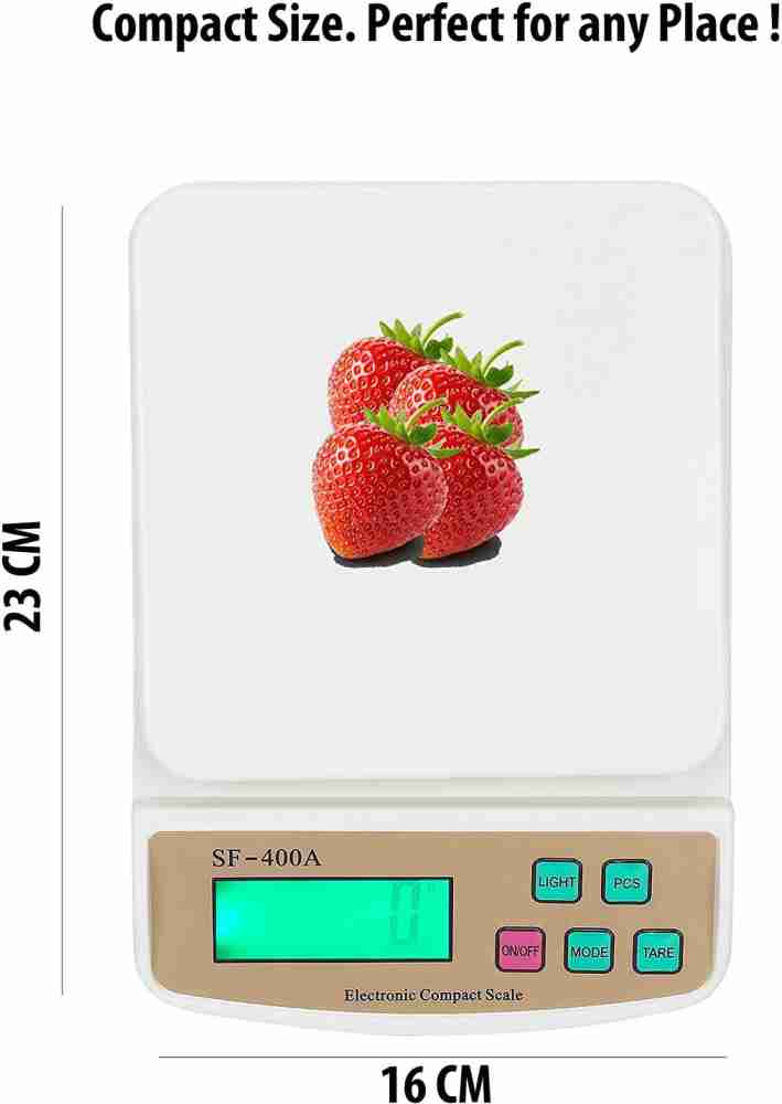 CHHOKRA Electronic Digital Weight Scale (1Gram-10 Kg) LCD Display Kitchen Weight  Scale Machine Measure for measuring, fruits, shop, Food, Vegetable, vajan,  offer, kata, weight machine Weighing Scale for grocery, kata, taraju, shop