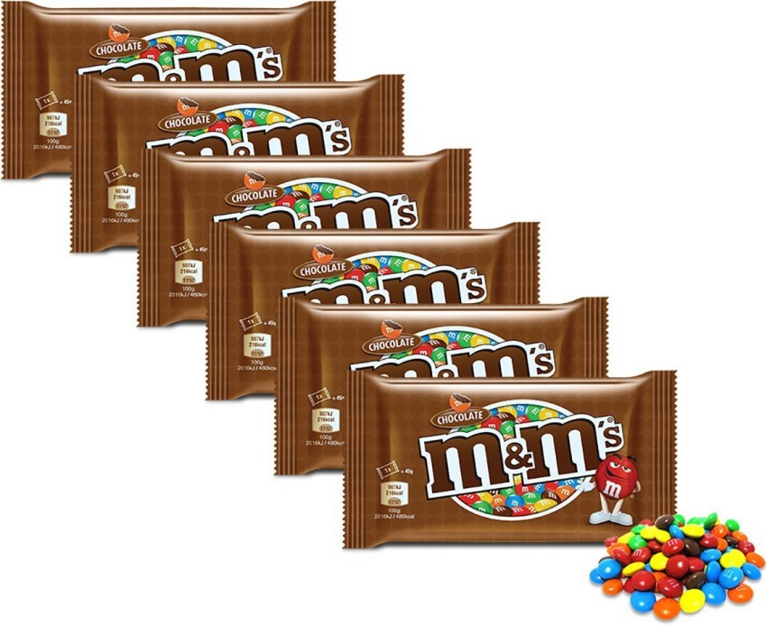 m&m's Milk Chocolate, 45g (pack of 6) Bars Price in India - Buy m&m's Milk  Chocolate, 45g (pack of 6) Bars online at