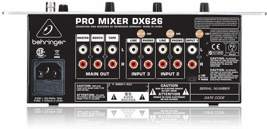 Behringer DX626 DJ Mixer (3 Channels) Digital Sound Mixer Price in