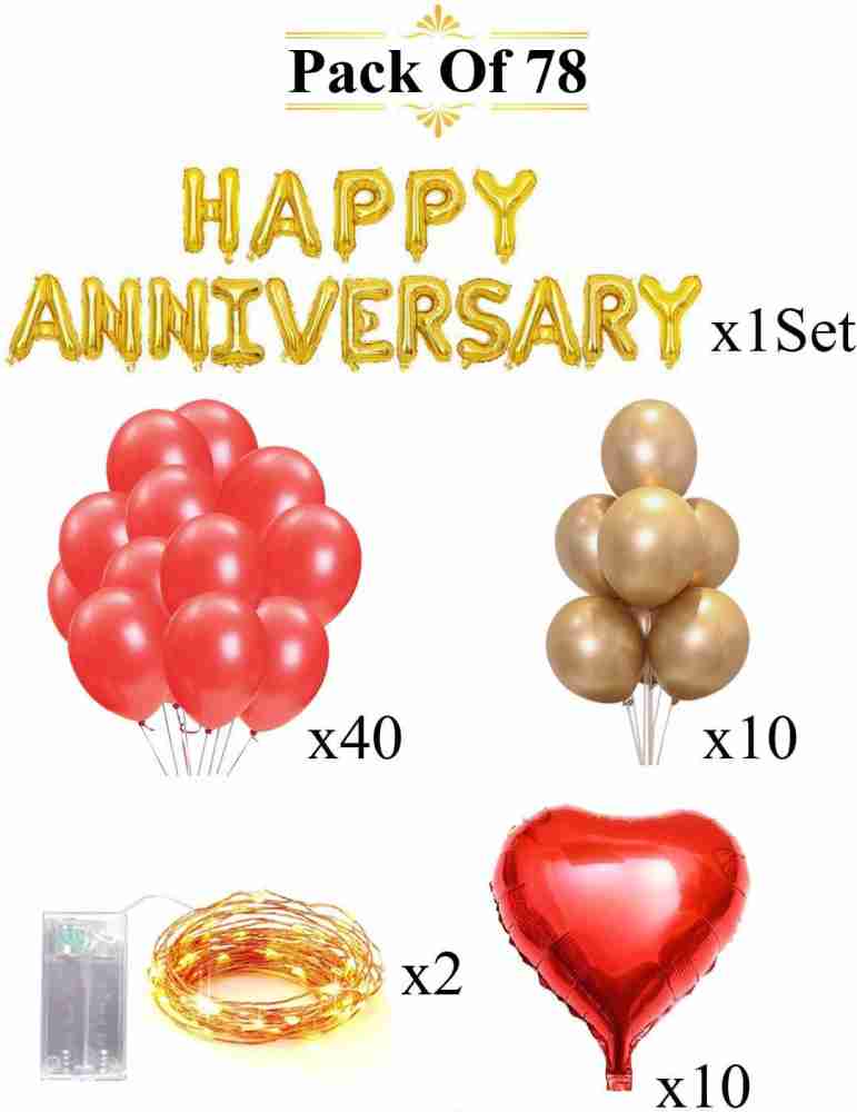 Buy AMFIN (Pack of 70) Happy Birthday Rosegold Letter Foil Balloon