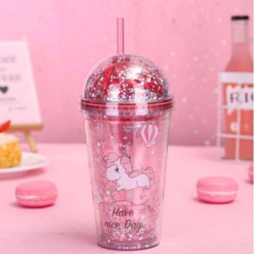 Loomex Sports Acrylic Cute Unicorn Sipper Tumbler with Straw Lid Bottle 600  ml Bottle - Buy Loomex Sports Acrylic Cute Unicorn Sipper Tumbler with Straw  Lid Bottle 600 ml Bottle Online at