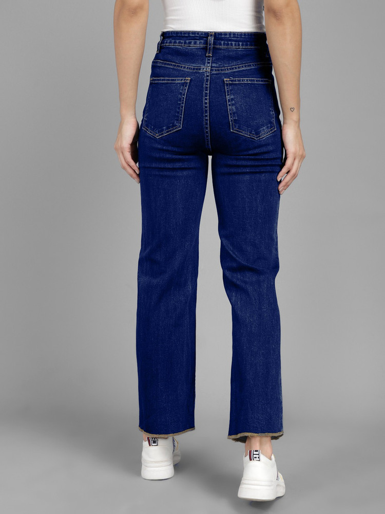 Buy KOTTY Flared Women Blue Jeans 