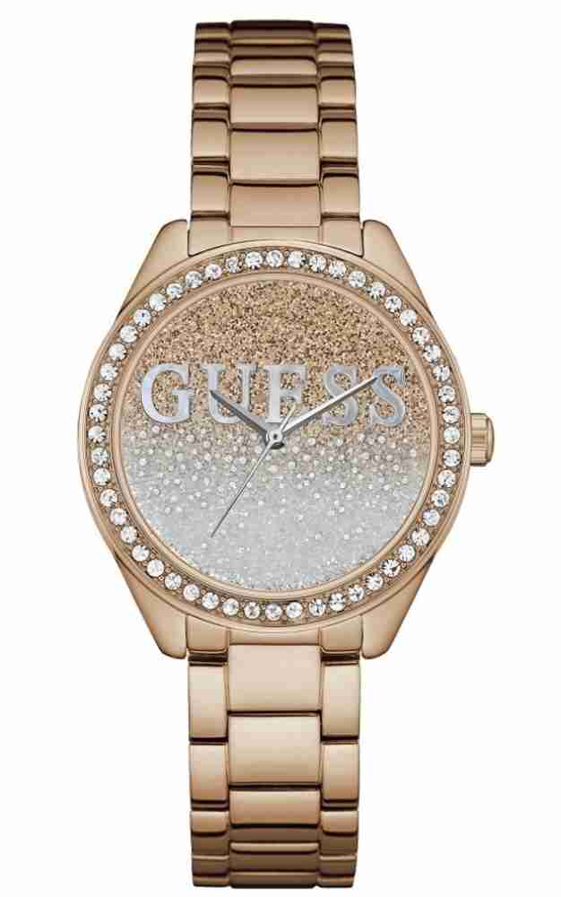 BuyGuess Round Rose Gold Women Watch-W1156L3