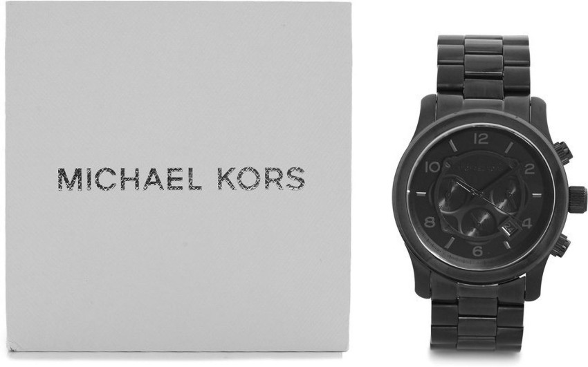 Mua đồng hồ MichaelKors BlackedOutRunwayChronograph Mens Watch MK8157   Thiên Đường Hàng Hiệu