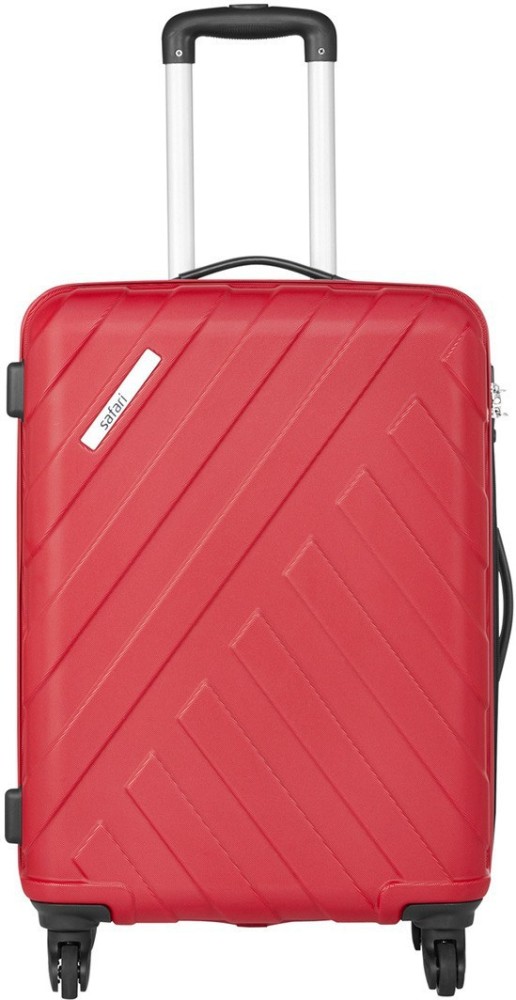 Buy Safari Soft Trolley Bag Medium Check in 66 cm Suitcase for Travel  Luggage Bag with 4 Wheel and Number Lock (Pergo Red) at Amazon.in