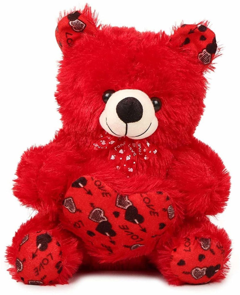 Inky Ponky Stuffs Stuffed Heart Teddy Bear (12 INCHES) (Red) - 12 ...