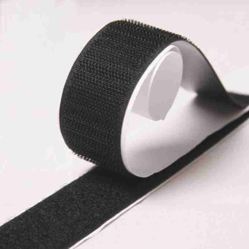 VELCRO Brand Sticky Back Hook and Loop Tape – Peel and Stick Permanent Roll  30ftx3/4in Black 91137