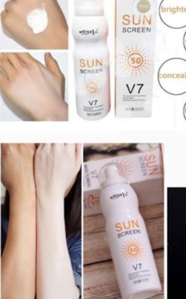 v7 sunscreen spray