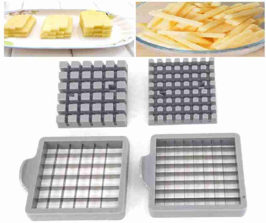 Potato Chips Slicer Cutter Waffle Grid French Fries Slice Maker Stainless  Steel
