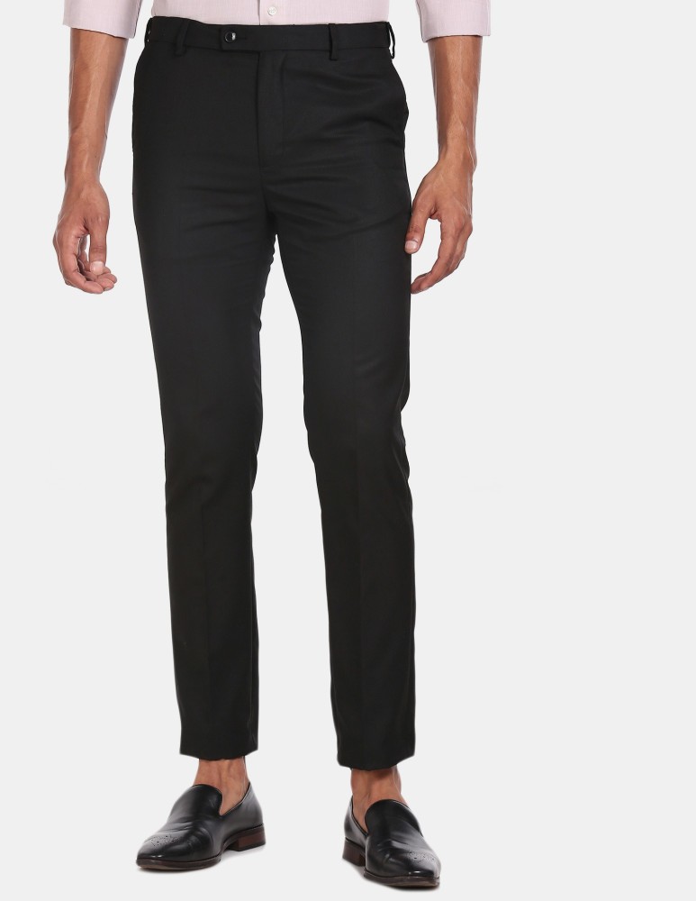 Arrow Formal Trousers  Buy Arrow Black Autoflex Twill Tailored Formal  Trousers Online  Nykaa Fashion