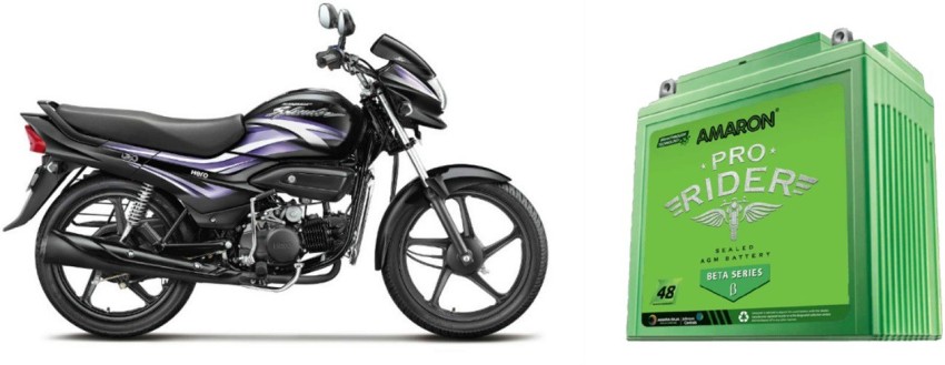 hero splendor pro self start battery price