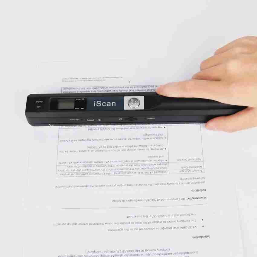 Portable Scanner iSCAN 900 DPI A4 Document Scanner Handheld for