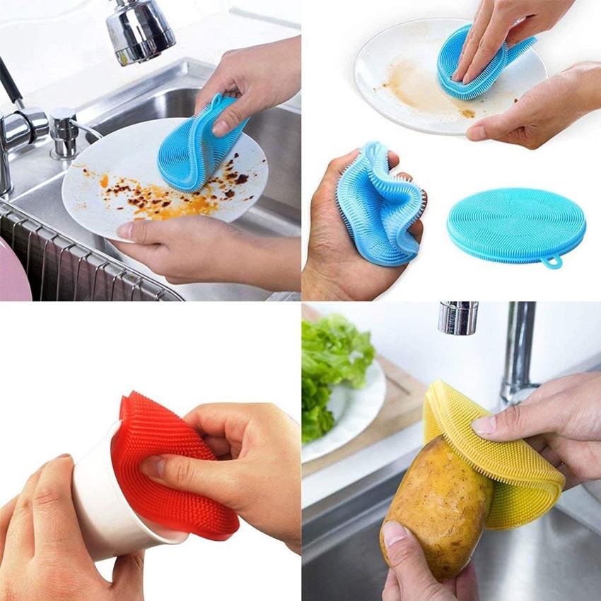 Multicolor Silicone Dish Scrubber