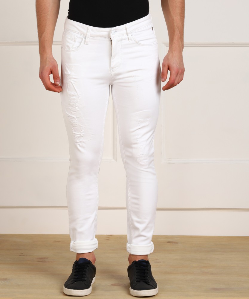flete Skinny Men White Jeans  Buy flete Skinny Men White Jeans Online at  Best Prices in India  Flipkartcom