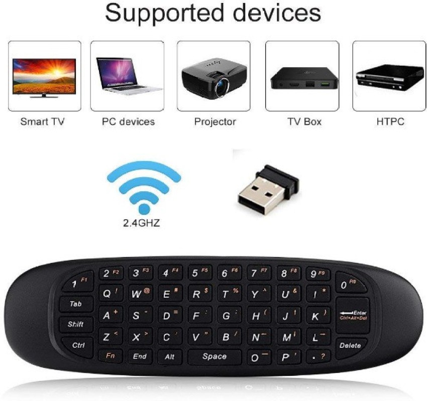 Mini Air Mouse C120 Fly Air Mouse Wireless Keyboard Airmouse For Android TV  Box/PC/TV