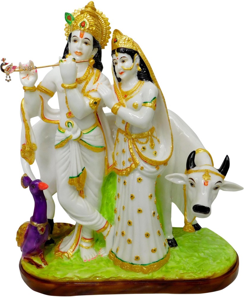vinayakmoorti Radha Krishna Marble Murti White Colourd Marble ...