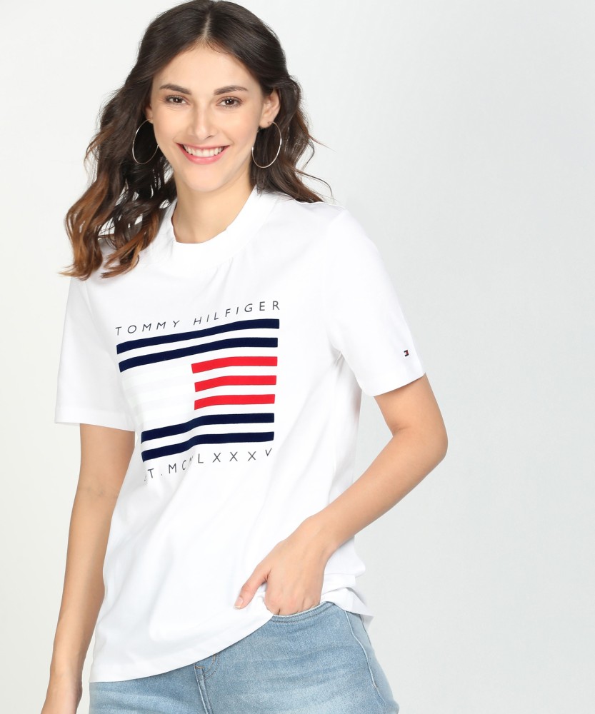 tommy hilfiger high neck t shirt